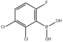 2,3-Dichloro-6-fluorophenylboronic acid Struktur