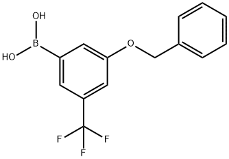 3-(benzyloxy)-5-(trifluoromethyl)phenylboronic acid Struktur