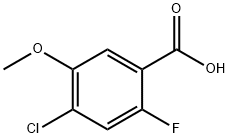 4-Chloro-2-fluoro-5-methoxybenzoic acid Struktur