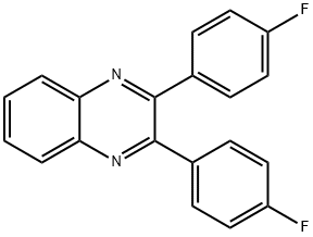 2,3-bis(4-fluorophenyl)quinoxaline Structure