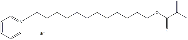 12-pyridin-1-ium-1-yldodecyl 2-methylprop-2-enoate,bromide Struktur