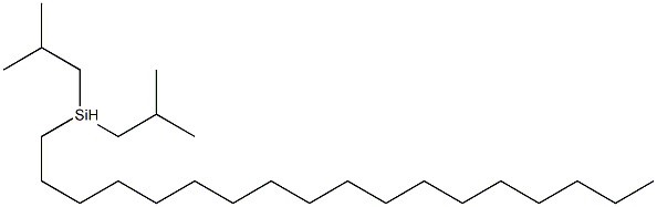 n-Octadecyl Diisobutylsilane Struktur