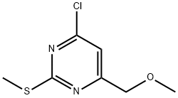 4-Chloro-6-(methoxymethyl)-2-(methylthio)pyrimidine Struktur