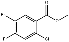 5-Bromo-2-chloro-4-fluoro-benzoic acid methyl ester Struktur