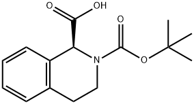 (S)-2-Boc-3,4-dihydro-1H-isoquinoline-1-carboxylic acid Structure