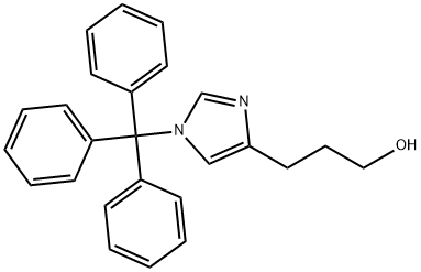 1H-Imidazole-4-propanol, 1-(triphenylmethyl)-
 Struktur