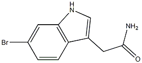 6-Bromoindole-3-acetamide Struktur