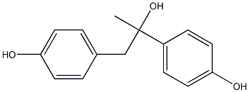 1,2-Bis(4-hydroxyphenyl)-2-hydroxypropane Struktur