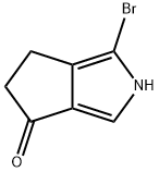 1-bromo-5,6-dihydro-cyclopenta[c]pyrrol-4(2H)-one Struktur