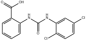 1-(2-CARBOXYPHENYL)-3-(2,5-DICHLOROPHENYL)UREA Struktur