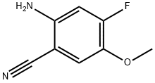 2-Amino-4-fluoro-5-methoxy-benzonitrile Struktur