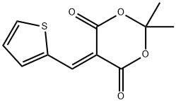 2,2-DIMETHYL-5-(2-THENYLIDENE)-1,3-DIOXANE-4,6-DIONE Struktur