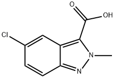 5-Chloro-2-methyl-2H-indazole-3-carboxylic acid Struktur