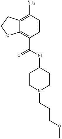 4-amino-N-(1-(3-methoxypropyl)piperidin-4-yl)-2,3-dihydrobenzofuran-7-carboxamide