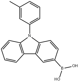 (9-(m-tolyl)-9H -carbazol-3-yl) boronic acid Structure