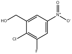 (2-Chloro-3-fluoro-5-nitro-phenyl)-methanol Struktur