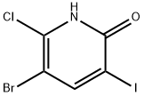 2(1H)-Pyridinone,5-bromo-6-chloro-3-iodo- Struktur