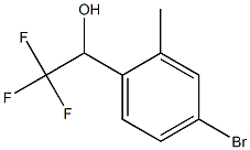 1-(4-Bromo-2-methyl-phenyl)-2,2,2-trifluoro-ethanol Struktur