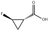 Cyclopropanecarboxylic acid, 2-fluoro-, (1S,2R)- Structure