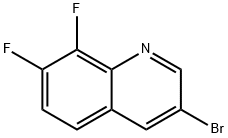 3-bromo-7,8-difluoroquinoline Struktur