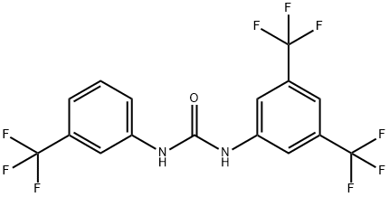 N-(3,5-BIS(TRIFLUOROMETHYL)PHENYL)-N'-(3-(TRIFLUOROMETHYL)PHENYL)UREA Struktur