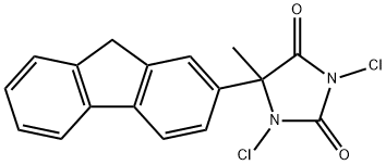 1,3-DICHLORO-5-(2-FLUORENYL)-5-METHYLHYDANTOIN Structure