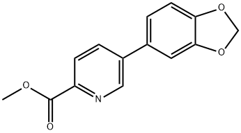 Methyl 5-(benzo[d][1,3]dioxol-5-yl)picolinate Struktur