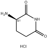 (R)-3-Amino-piperidine-2,6-dione hydrochloride Struktur