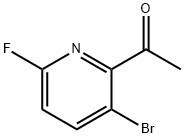 1-(3-bromo-6-fluoropyridin-2-yl)ethanone Struktur