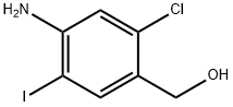 (4-Amino-2-chloro-5-iodo-phenyl)-methanol Struktur