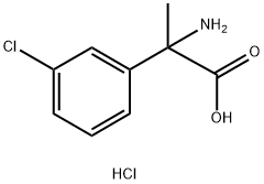 2-Amino-2-(3-chlorophenyl)propanoic acid hydrochloride Struktur