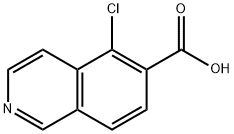 5-Chloro-isoquinoline-6-carboxylic acid Struktur