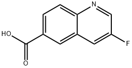 3-fluoroquinoline-6-carboxylic acid Struktur