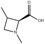 2-Azetidinecarboxylic acid, 1,3-dimethyl, (2S)- Struktur