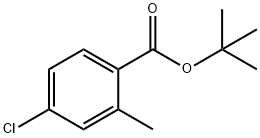 4-Chloro-2-methyl-benzoic acid tert-butyl ester Struktur