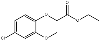 Ethyl 2-(4-chloro-2-methoxyphenoxy)acetate Struktur