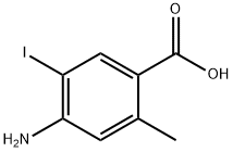 4-Amino-5-iodo-2-methyl-benzoic acid Struktur