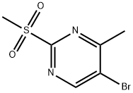 5-Bromo-4-methyl-2-(methylsulfonyl)pyrimidine Struktur