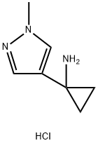 1-(1-Methyl-1H-pyrazol-4-yl)cyclopropanamine hydrochloride Struktur