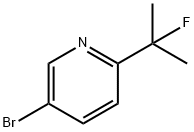 5-Bromo-2-(2-fluoro-2-propyl)pyridine Struktur