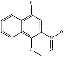 5-Bromo-8-methoxy-7-nitro-quinoline Struktur