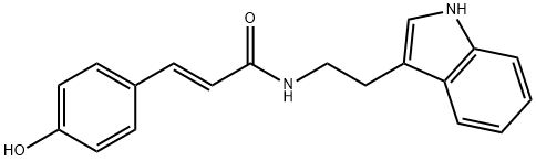 (E)-N-[2-(3-吲哚基)乙基]-3-(4-羥基苯基)丙烯酰胺, 212707-60-3, 結(jié)構(gòu)式