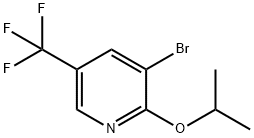 3-bromo-2-isopropoxy-5-(trifluoromethyl)pyridine Struktur