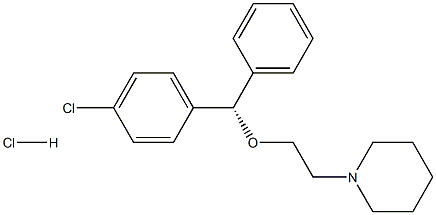 1-[2-[(S)-(4-Chlorophenyl)phenylmethoxy]ethyl]piperidine hydrochloride Struktur