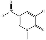 3-Chloro-1-methyl-5-nitro-1H-pyridin-2-one Struktur