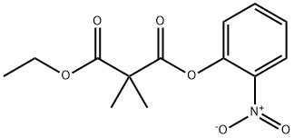 1-Ethyl 3-(2-nitrophenyl) 2,2-dimethylmalonate Struktur