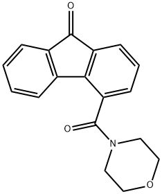 4-(morpholine-4-carbonyl)-9H-fluoren-9-one Struktur