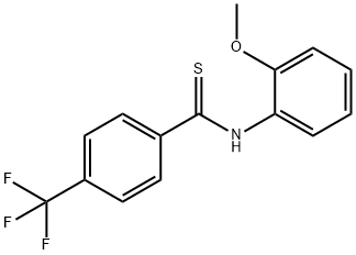 N-(2-Methoxyphenyl)-4-(trifluoromethyl)benzothioamide Struktur