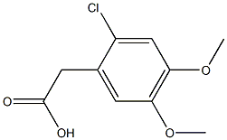 (2-Chloro-4,5-dimethoxy-phenyl)-acetic acid Struktur