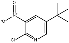 5-tert-Butyl-2-chloro-3-nitro-pyridine Struktur